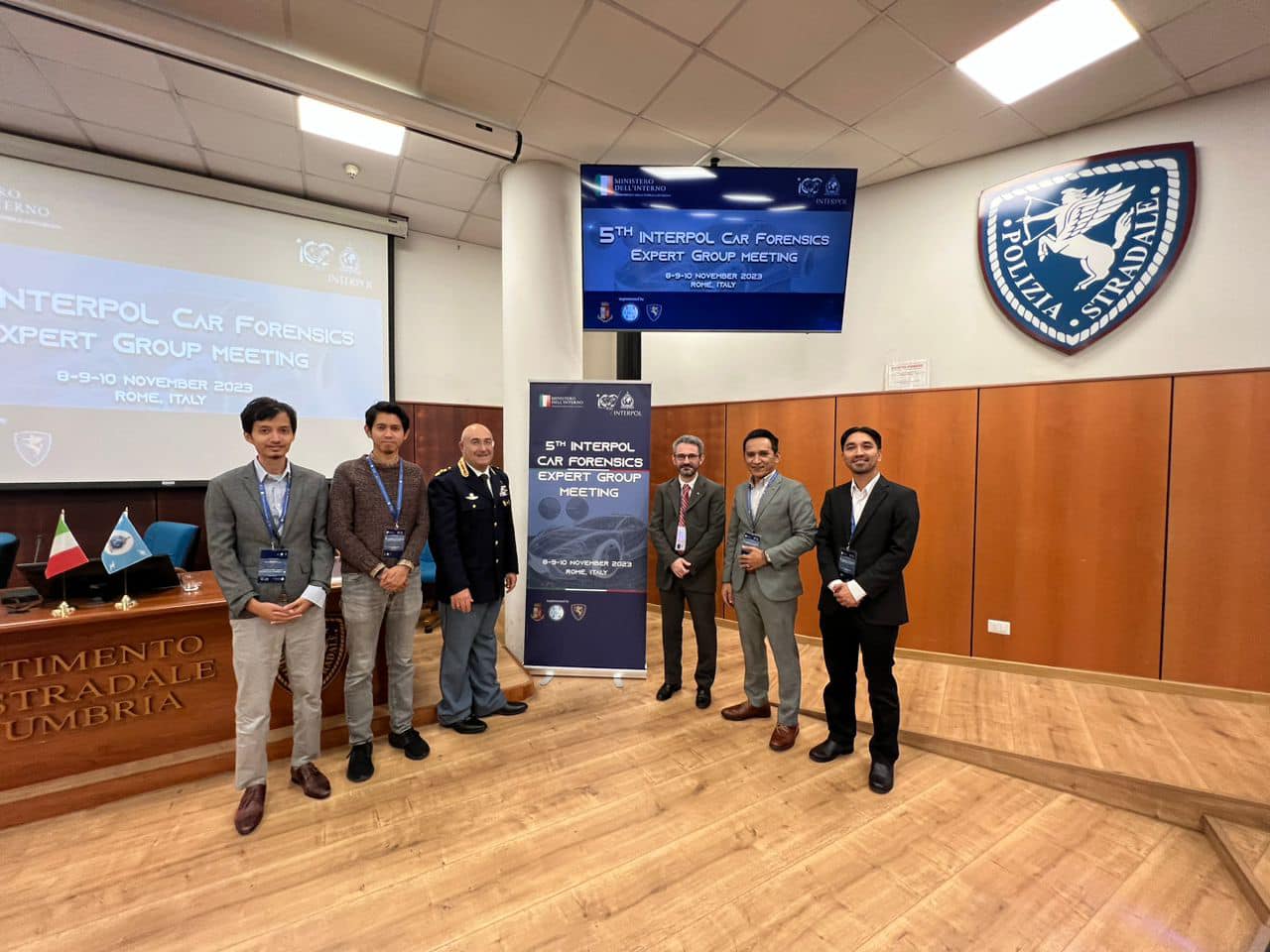 FTKEE researchers participate in &quot;INTERPOL Car Forensic Expert Group Meeting&quot; in Italy